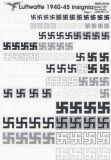 Декаль (сухая) PrintScale 1/72-1/48 «Люфтваффе1940-1945.Свастики