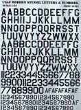 Декаль PrintScale 1/32 «USAF modern stencil letters&numbers».Черный