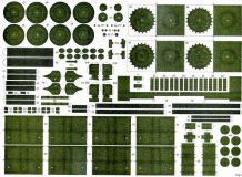 Картонная модель 1/33 Танк