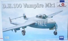 Самолет Amode 1/72 D.H.100 Vampire Mk.I